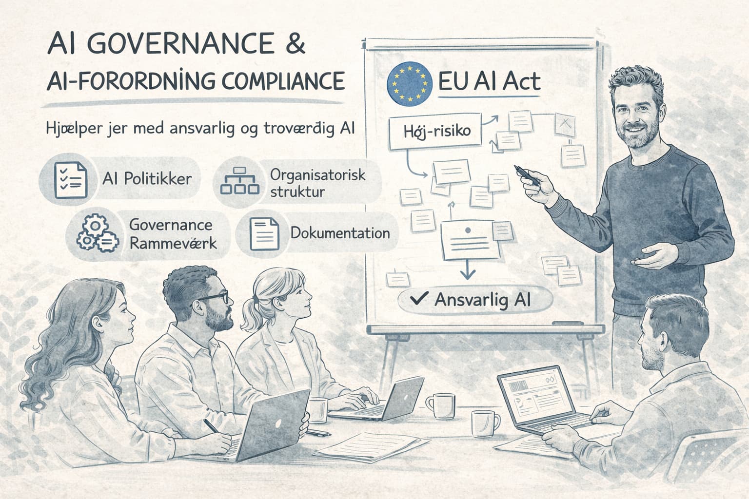 EU AI Act compliance-framework med risikoklassificering og kravmapping