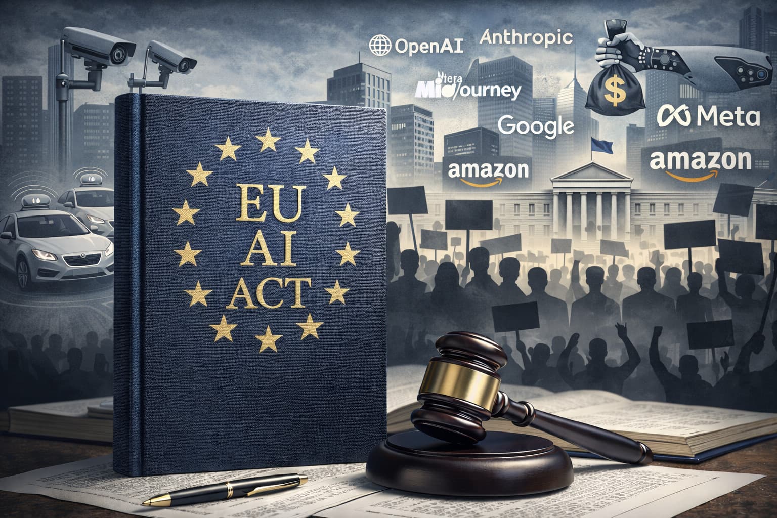 EU AI Act compliance framework with risk classification tiers
